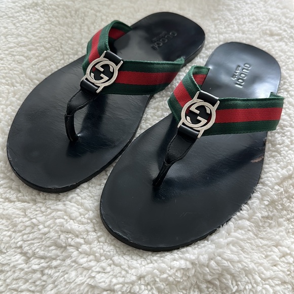 Gucci Men’s Thong Web Sandals. Size 10 men - Picture 7 of 7